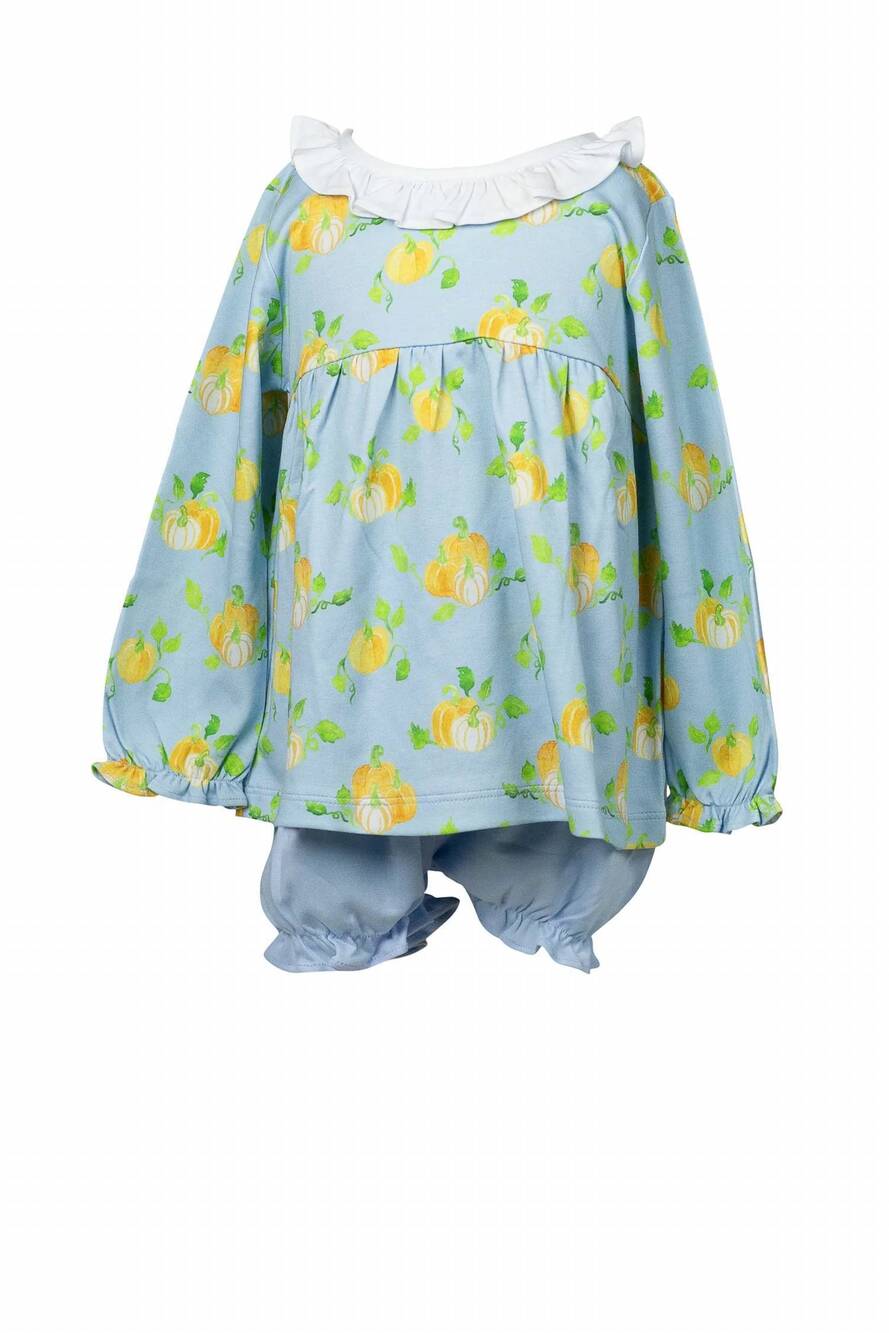 NEW THE PROPER PEONY kid's patch long sleeve bloomer set in multi